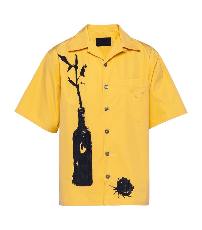 Prada Prada Short-Sleeve Graphic Shirt