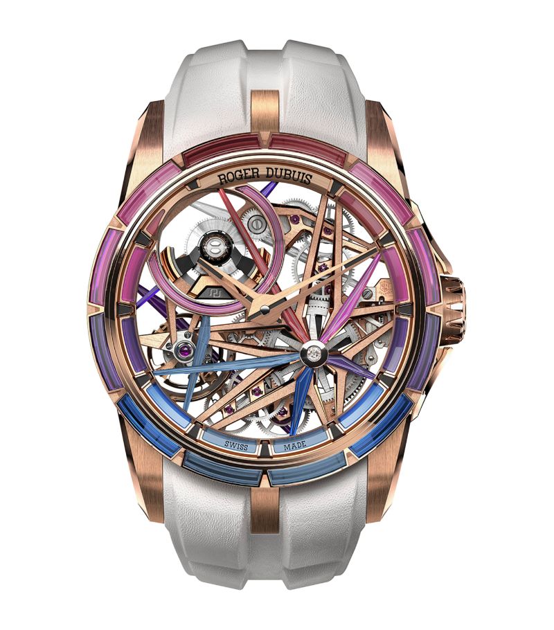 Roger Dubuis Roger Dubuis Eon Gold Excalibur Blacklight Rainbow Watch 42Mm