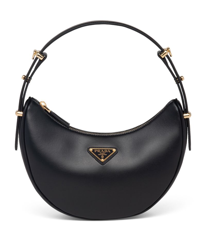 Prada Prada Leather Arqué Shoulder Bag