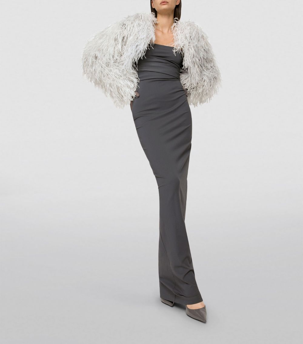 Dolce & Gabbana Dolce & Gabbana Kim Dolce & Gabbana Ostrich Feather Bolero Jacket