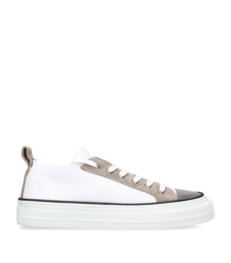 Brunello Cucinelli Brunello Cucinelli Nylon-Leather Monili Sneakers