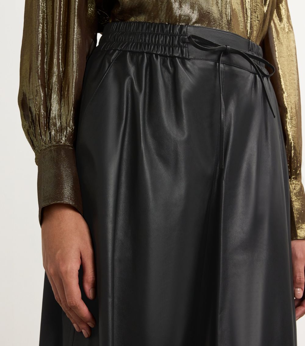 Yves Salomon Yves Salomon Lambskin Wide-Leg Trousers