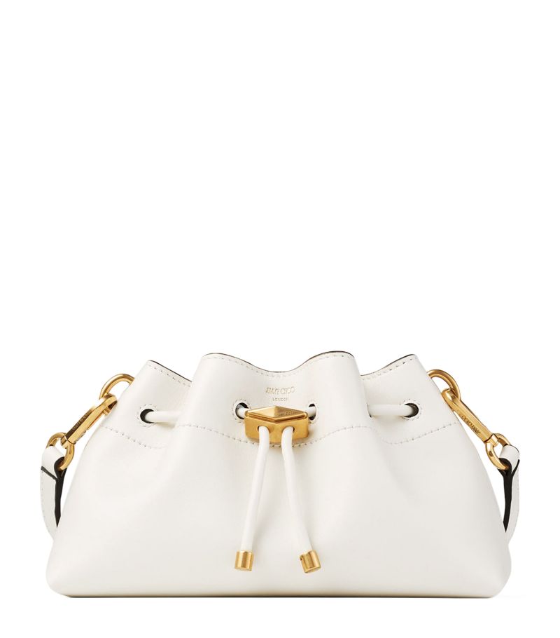 Jimmy Choo Jimmy Choo Small Leather Cinch Bucket Bag