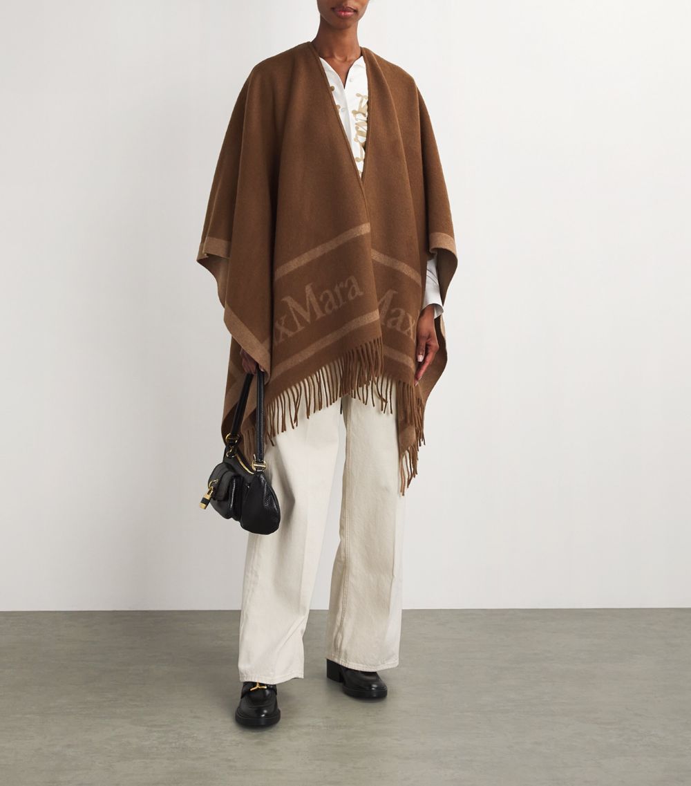 Max Mara Max Mara Wool Hilde Wrap Poncho