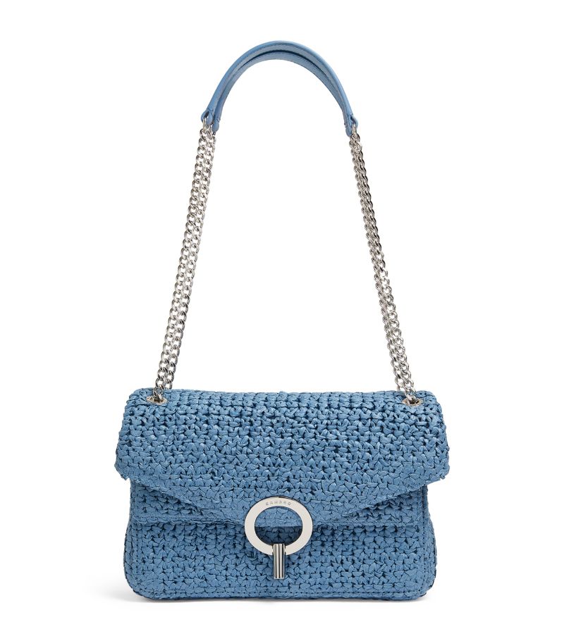  Sandro Raffia Yza Shoulder Bag