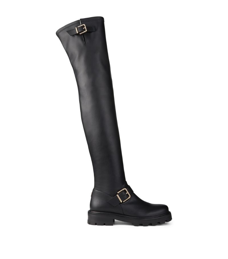 Jimmy Choo Jimmy Choo Biker Ii Leather Over-The-Knee Boots