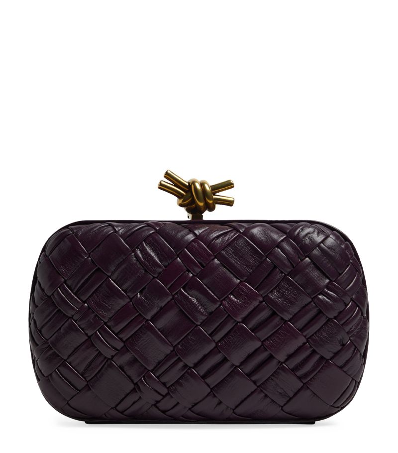 Bottega Veneta Bottega Veneta Leather Knot Minaudiere Clutch Bag