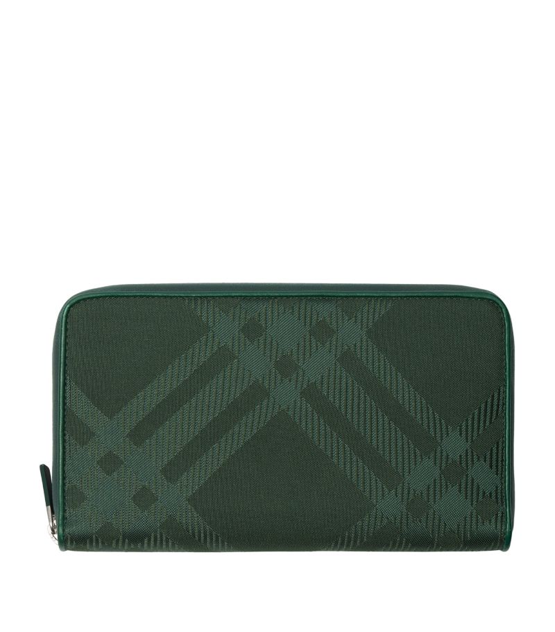 Burberry Burberry Check Jacquard Zip-Around Wallet