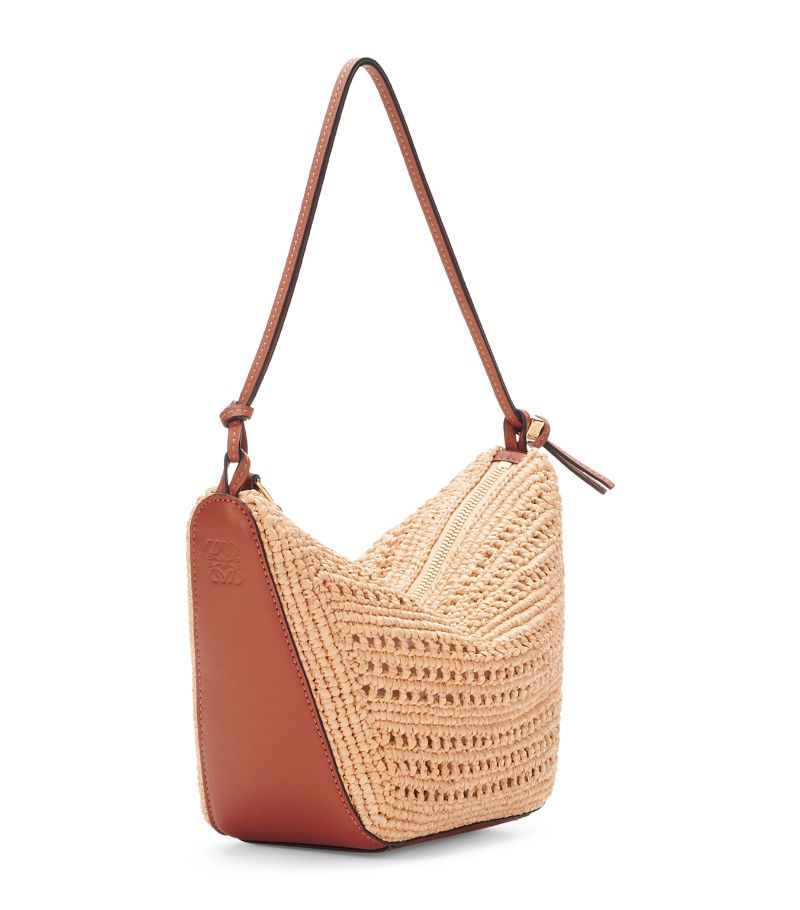 Loewe Loewe X Paula'S Ibiza Mini Raffia Hammock Shoulder Bag