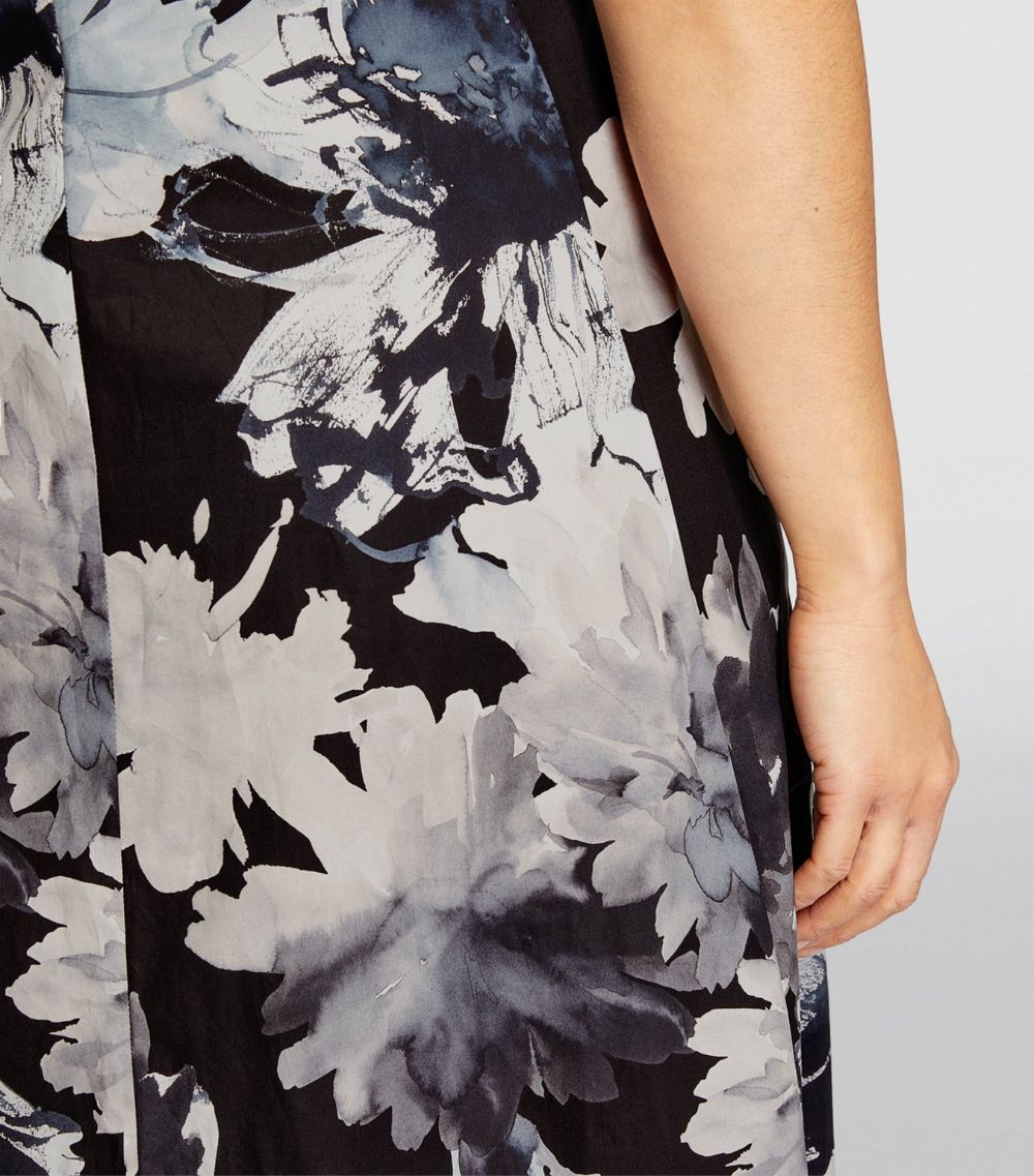 Marina Rinaldi Marina Rinaldi Cotton Floral Print Maxi Dress