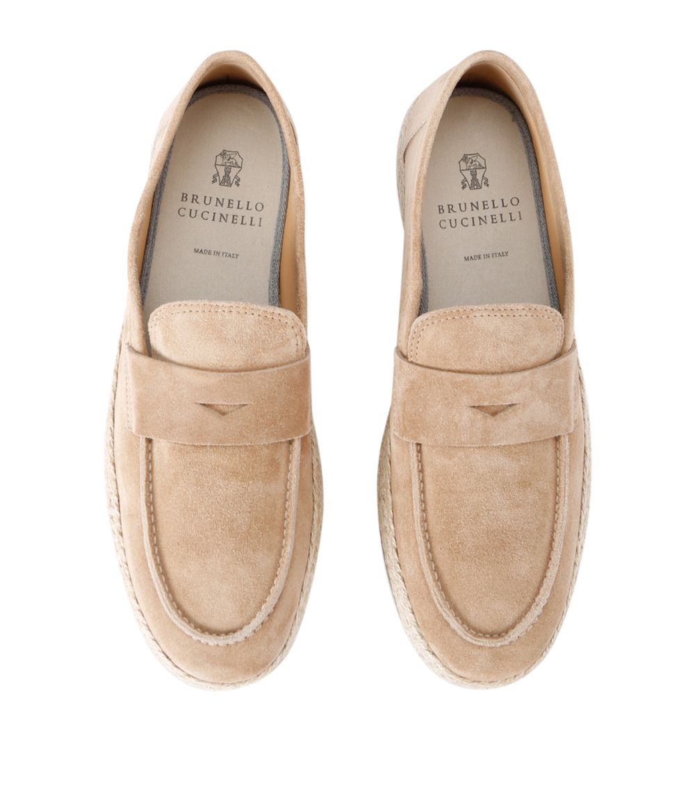 Brunello Cucinelli Brunello Cucinelli Suede Penny Espadrilles