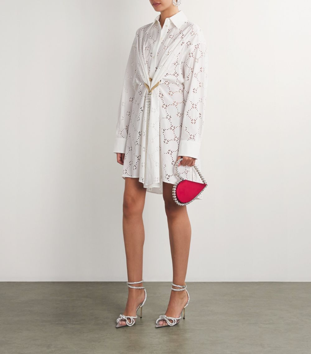  Area Nyc Broderie Anglaise Mini Dress