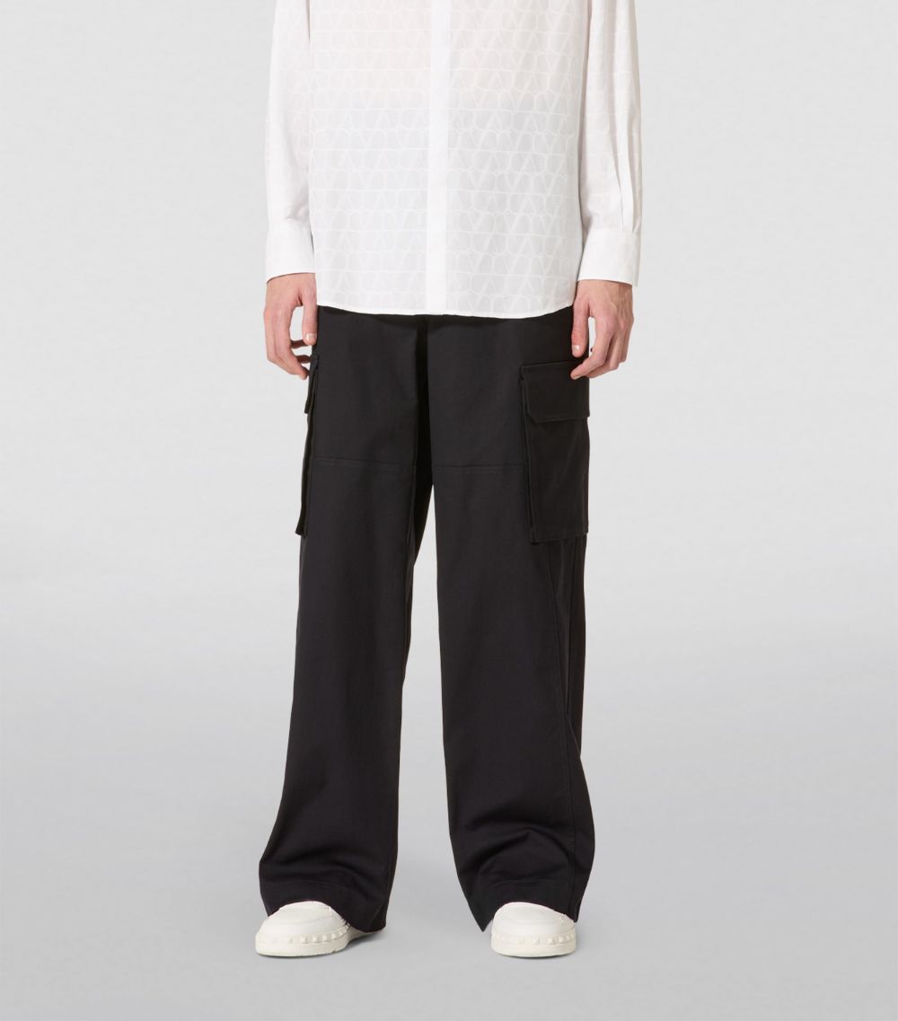 VALENTINO GARAVANI Valentino Garavani Stretch-Cotton Cargo Trousers