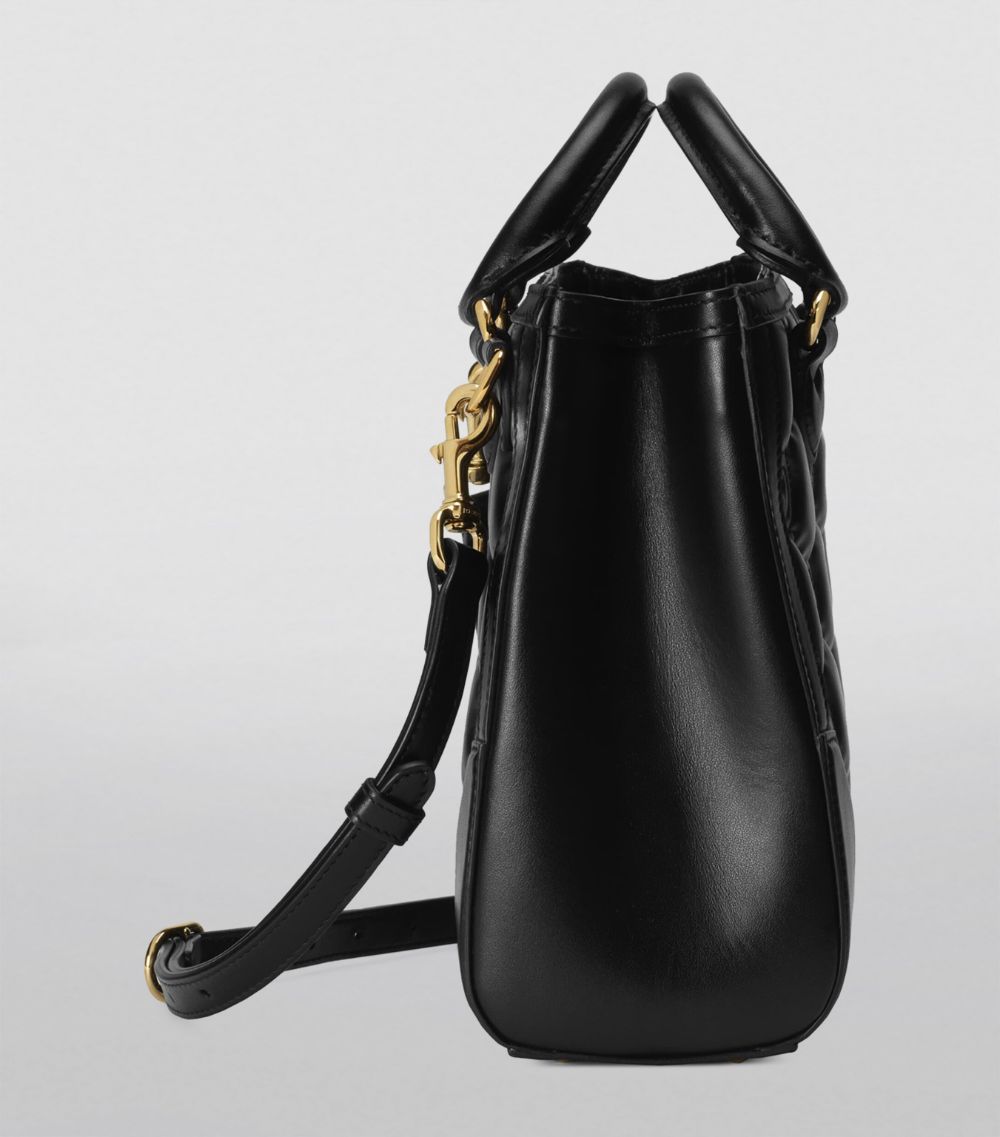 Gucci Gucci Mini Matelassé Leather Gg Top-Handle Bag