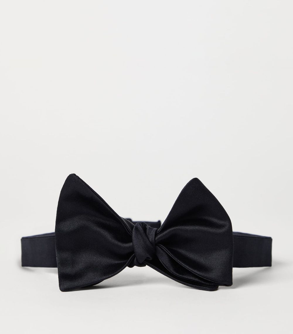 Brunello Cucinelli Brunello Cucinelli Silk-Cotton Satin Bow Tie