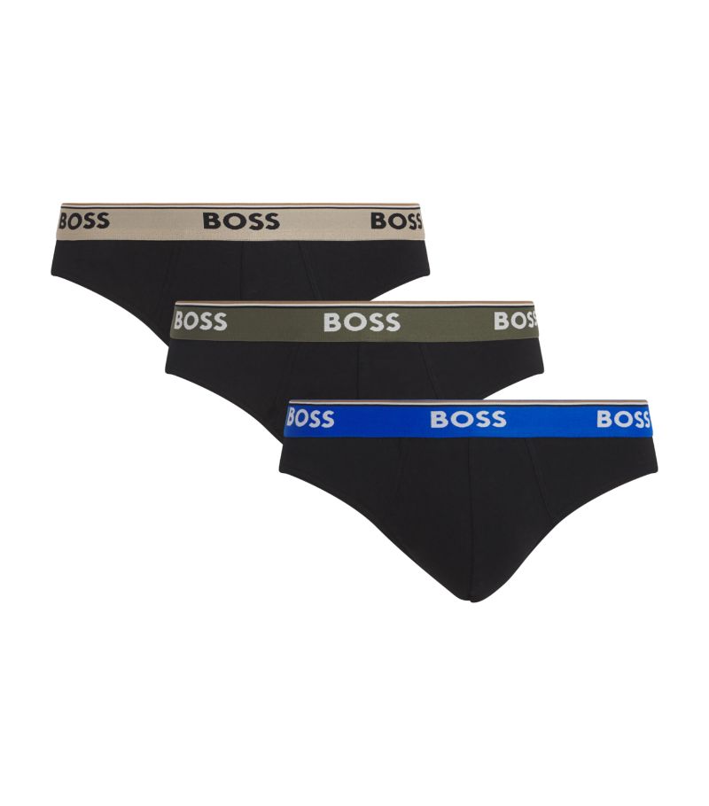 BOSS Boss Stretch-Cotton Power Briefs (Pack Of 3)