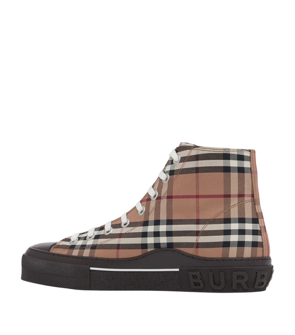 Burberry Burberry Check High-Top Sneakers