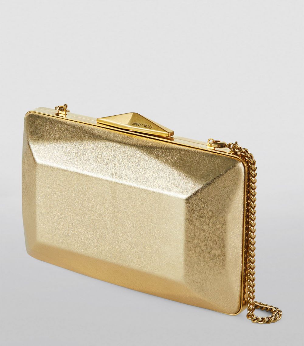 Jimmy Choo Jimmy Choo Leather Diamond Box Clutch Bag