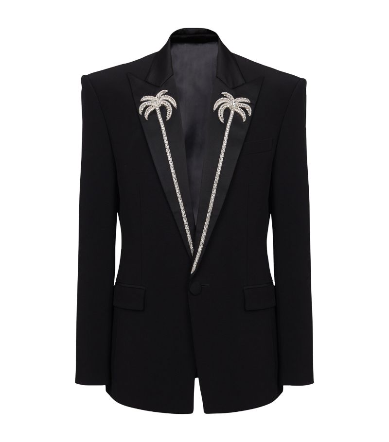 Balmain Balmain Embellished Palm Tree Blazer