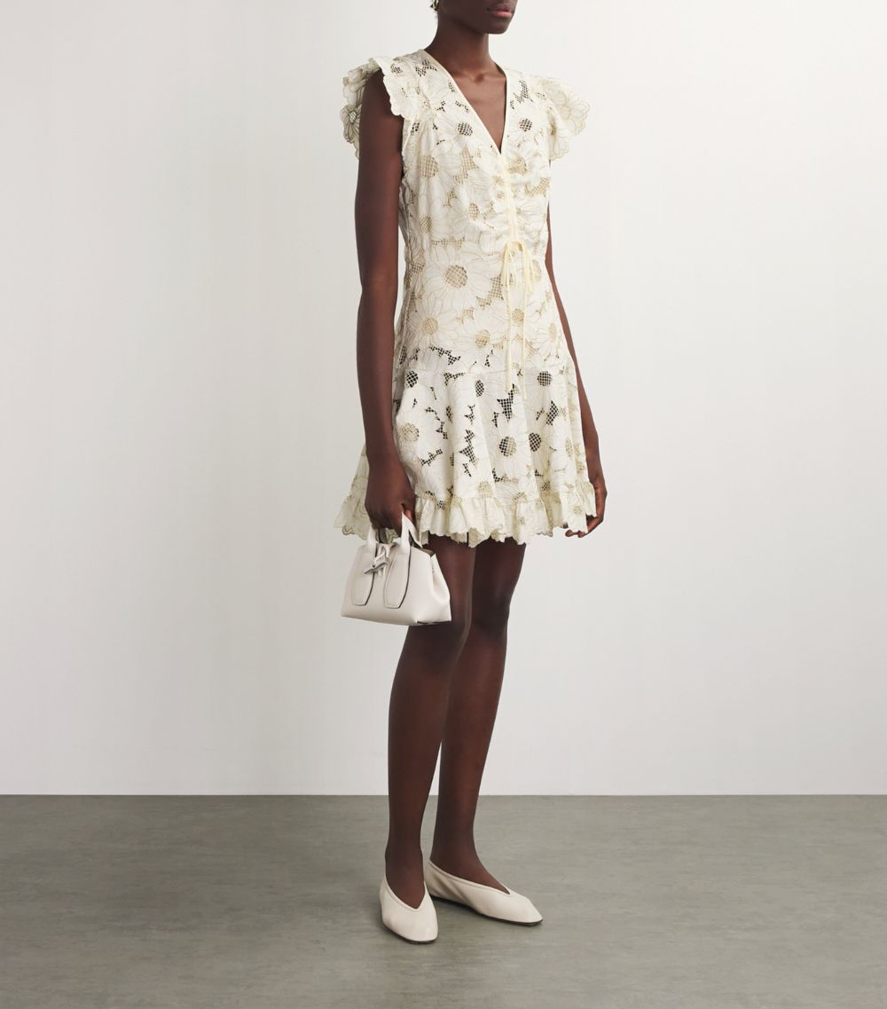  Sandro Guipure Lace Mini Dress