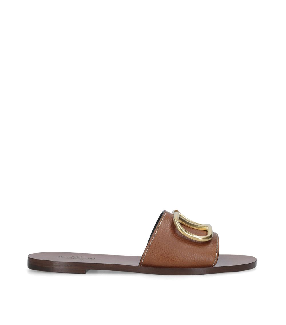 VALENTINO GARAVANI Valentino Garavani Leather Go Logo Sandals