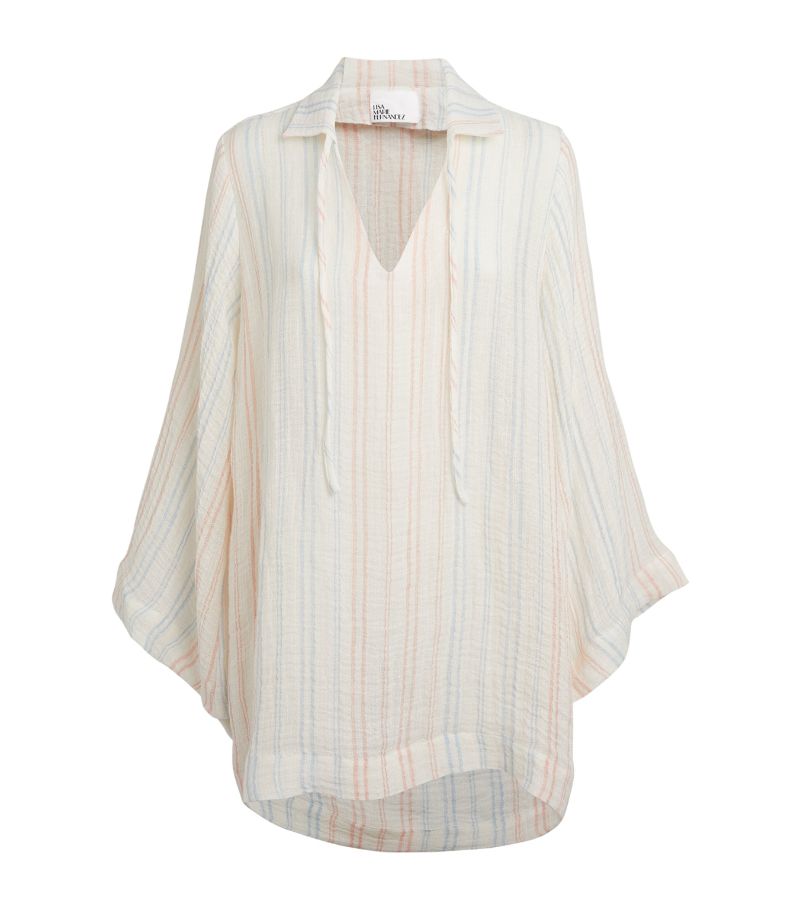 Lisa Marie Fernandez Lisa Marie Fernandez Linen-Blend Collared Tunic