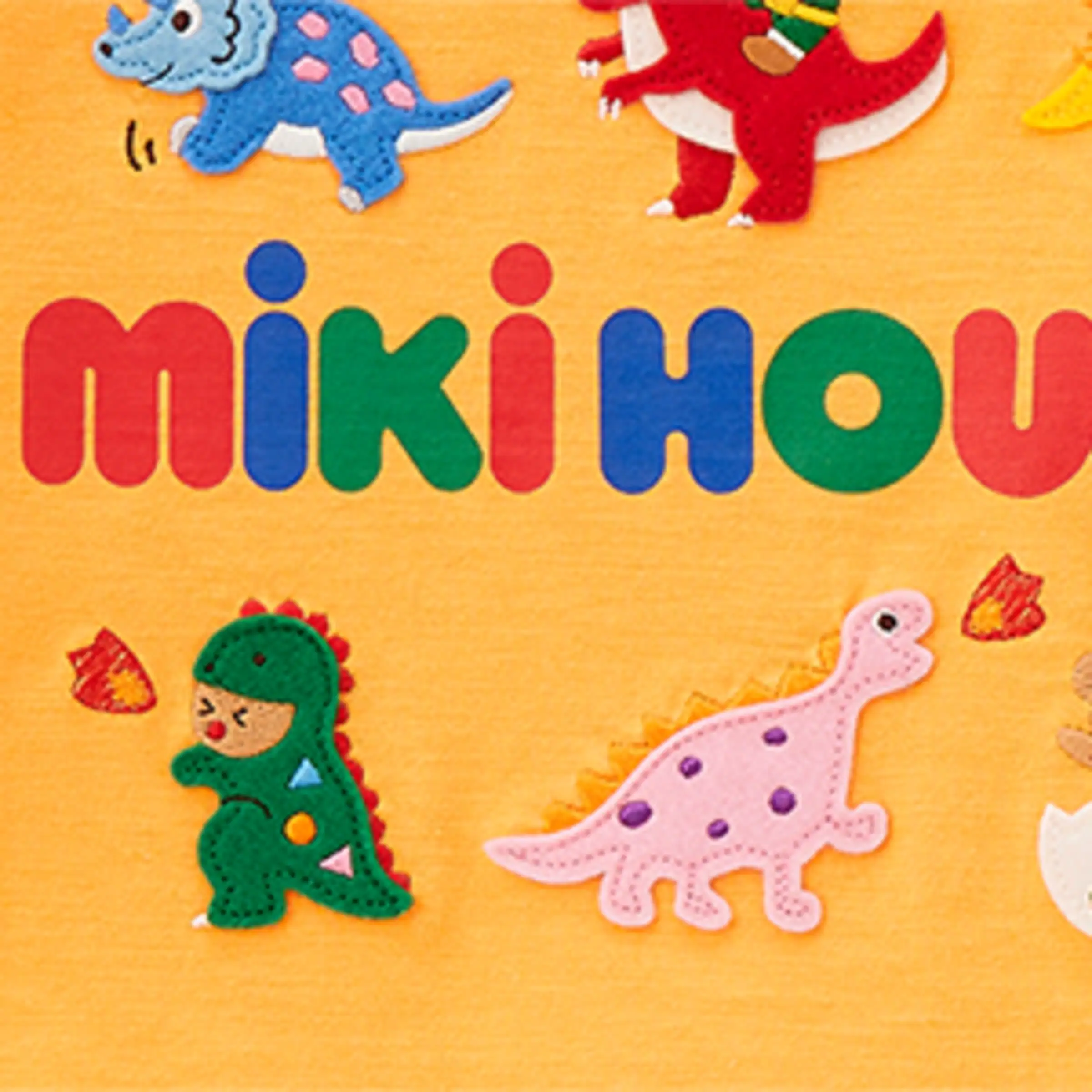 Miki House Miki House Dinosaur-Appliqué T-Shirt