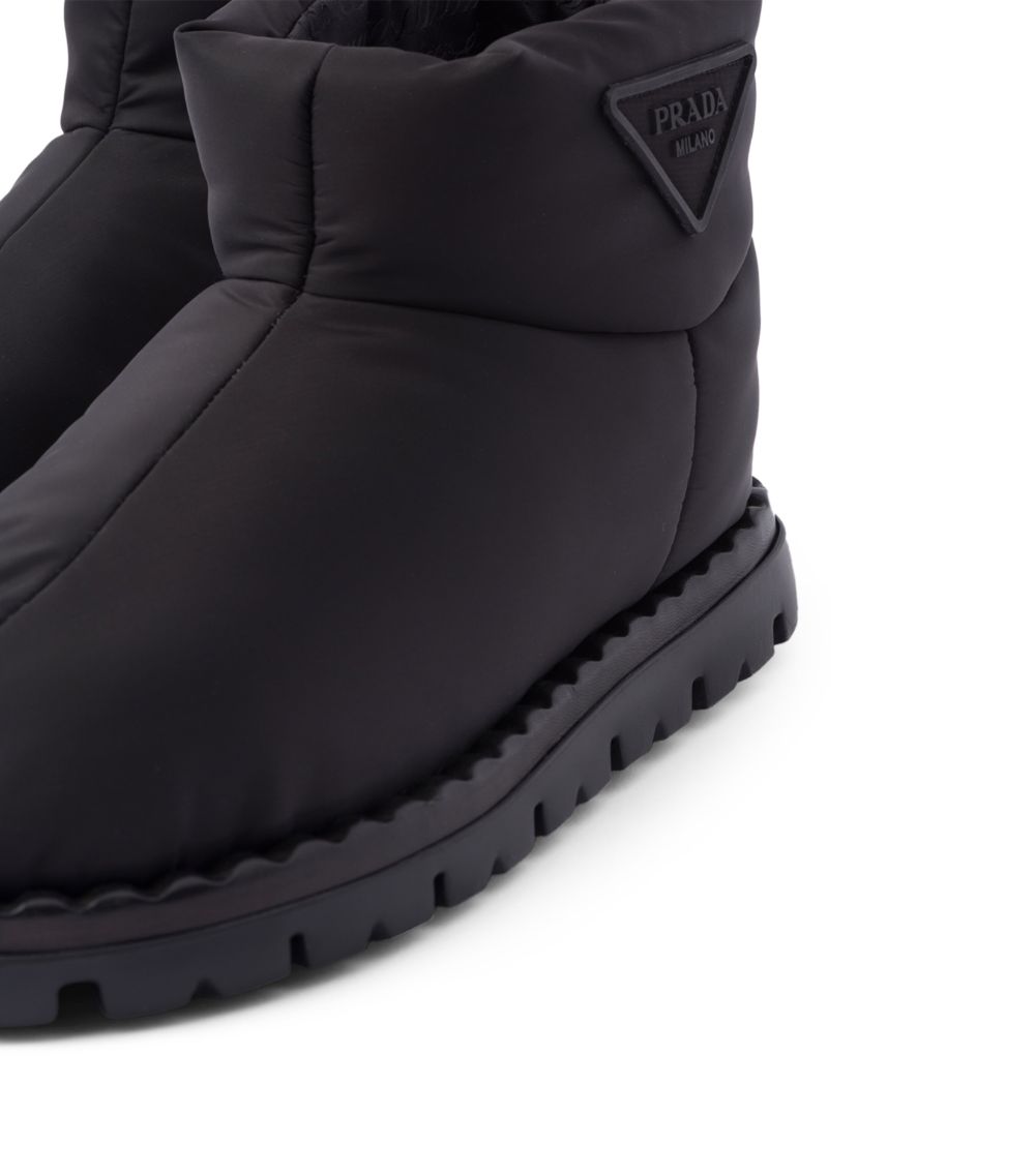 Prada Prada Triangle Padded Boots