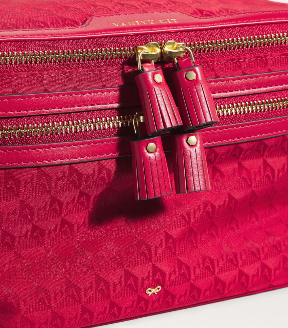 Anya Hindmarch Anya Hindmarch Jacquard Vanity Kit Travel Bag