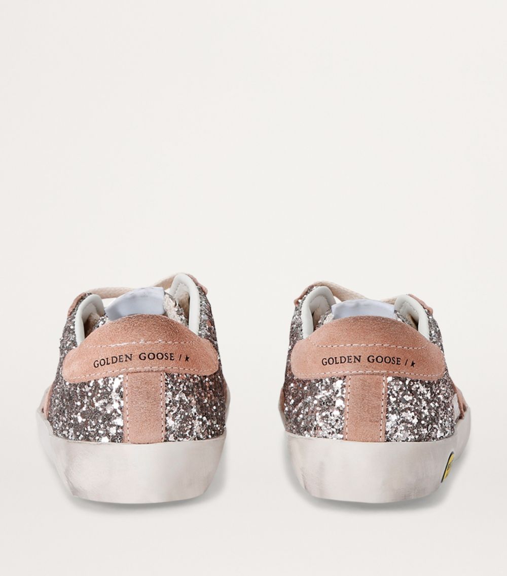 Golden Goose Golden Goose Leather Embellished Super-Star Sneakers