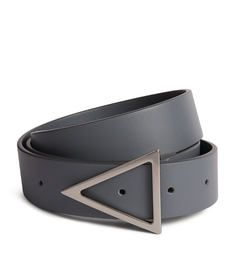 Bottega Veneta Bottega Veneta Leather Triangular Buckle Belt