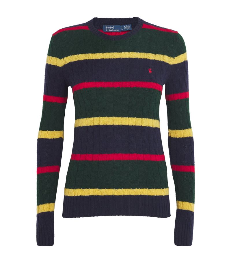 Polo Ralph Lauren Polo Ralph Lauren Wool-Cashmere Striped Sweater