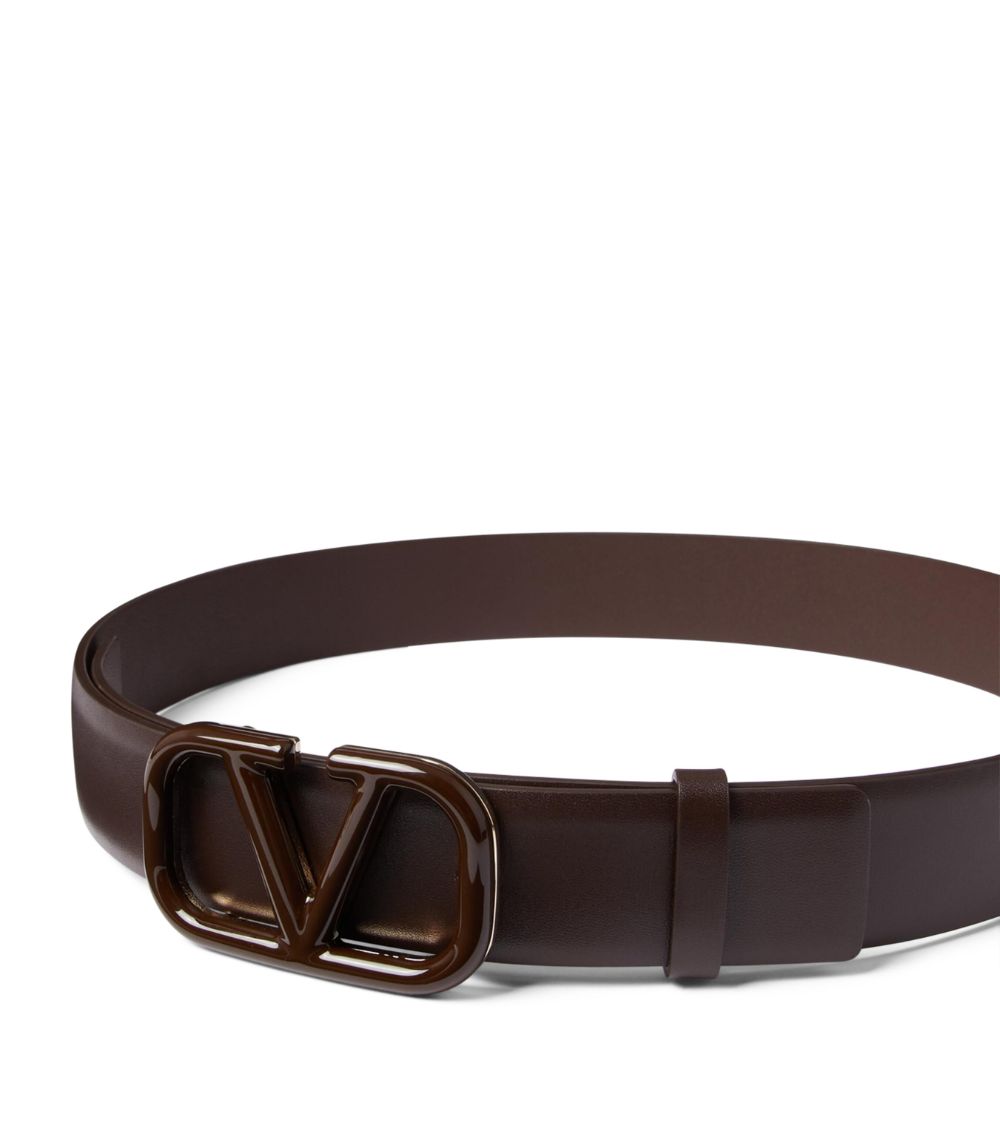 VALENTINO GARAVANI Valentino Garavani Leather Logo Belt