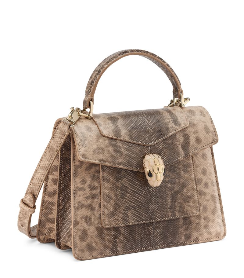 Bvlgari Bvlgari Small Leather Serpenti Forever Top-Handle Bag