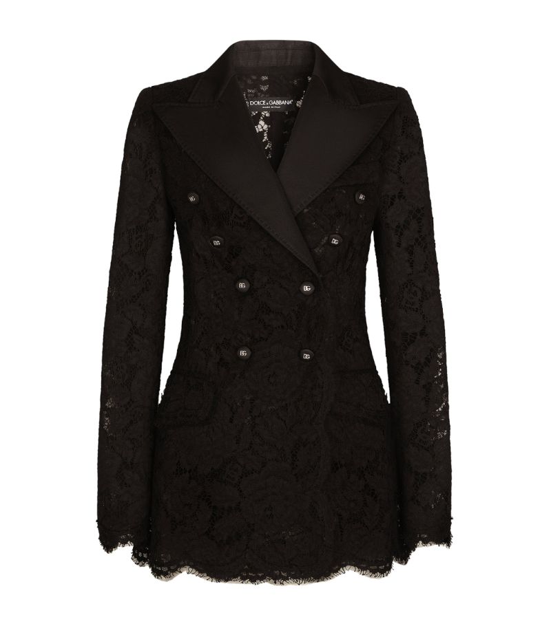 Dolce & Gabbana Dolce & Gabbana Lace Double-Breasted Blazer