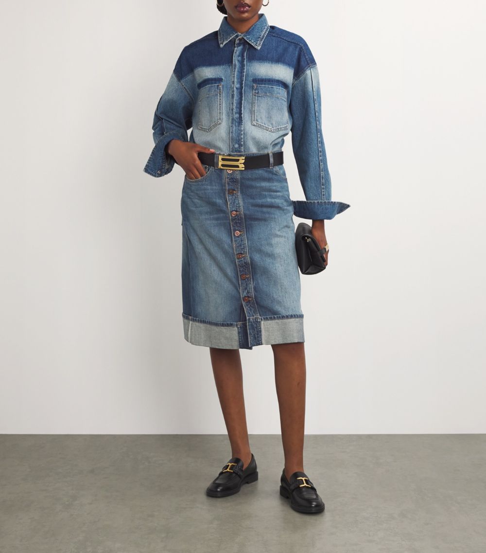 Victoria Beckham Victoria Beckham Denim Midi Skirt