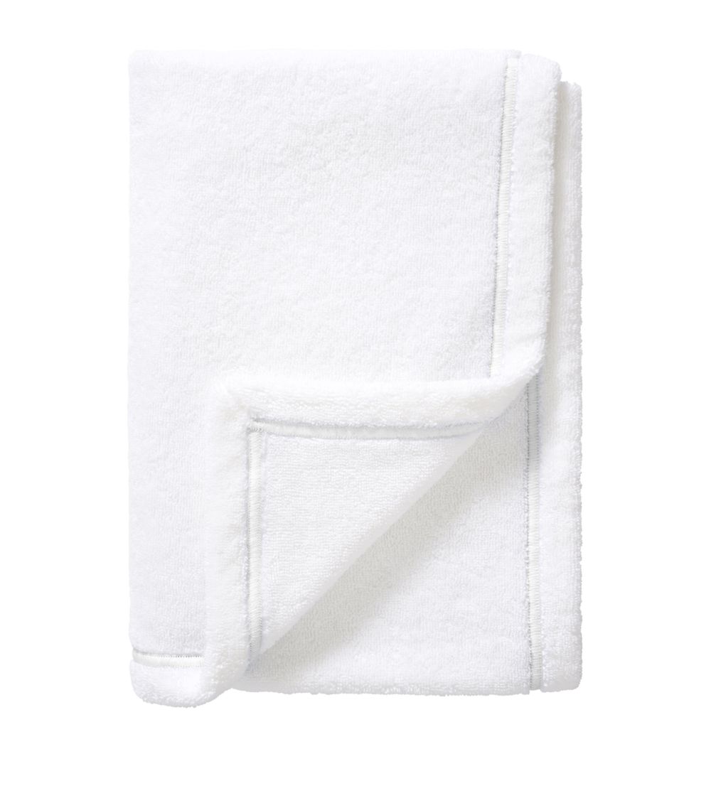 Yves Delorme Couture Yves Delorme Couture Duetto Blanc Bath Sheet (100Cm X 160Cm)