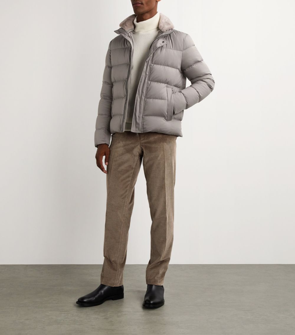 Herno Herno Puffer Jacket With Faux Fur Collar