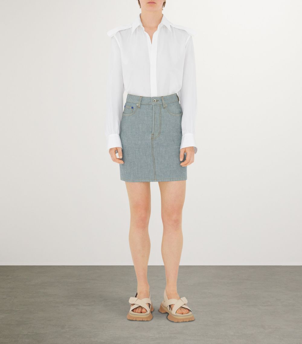 Burberry Burberry Ekd Denim Skirt