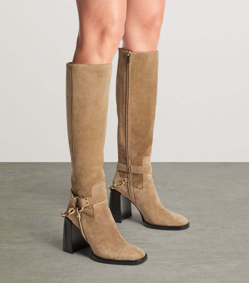 Jimmy Choo Jimmy Choo Isabelle 95 Suede Knee-High Boots