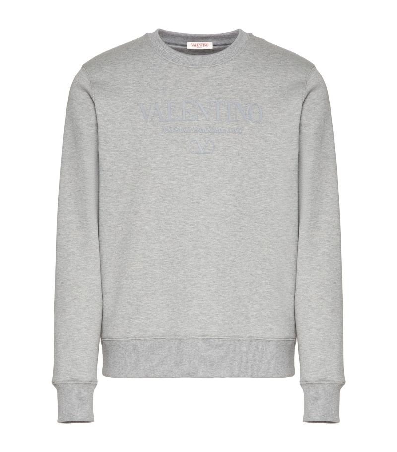 Valentino Valentino Stretch-Cotton Logo Sweatshirt