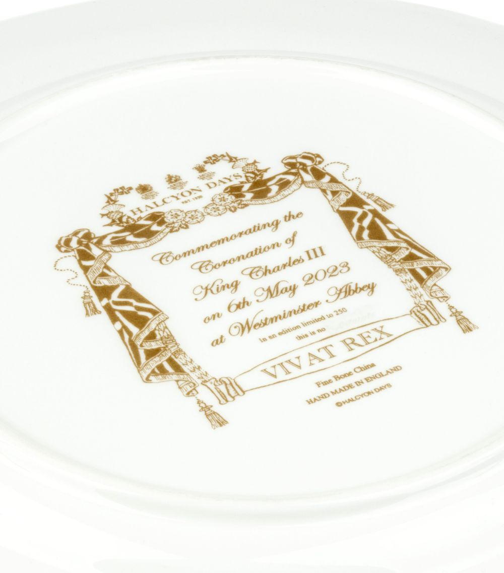 Halcyon Days Halcyon Days Coronation Gold Presentation Plate (25cm)