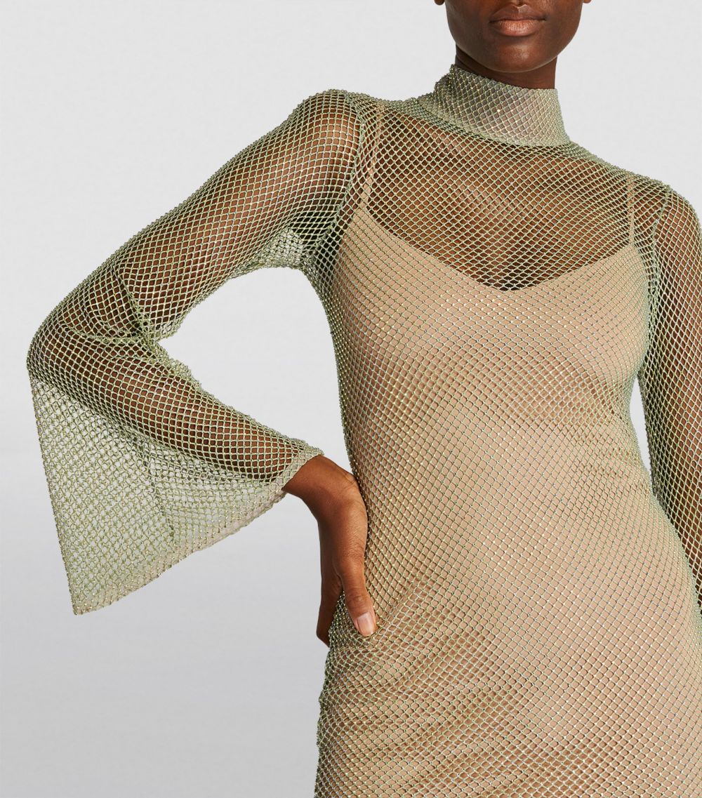 Patbo PatBO Crystal-Embellished Mini Dress