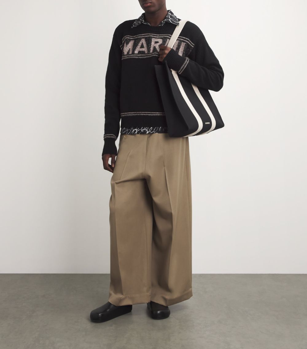 Marni Marni Virgin Wool Logo Sweater