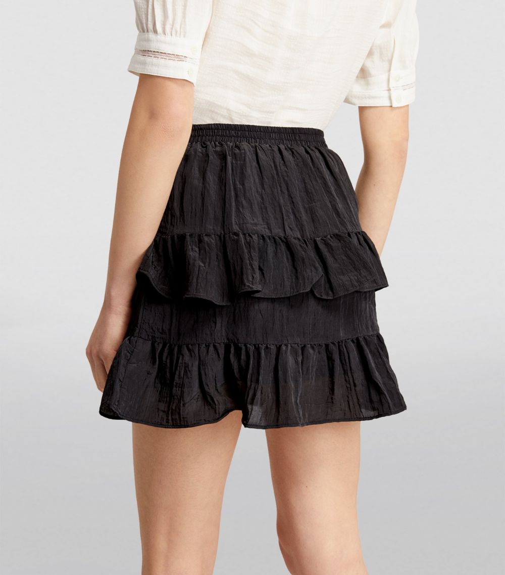  Maje Ruffled Mini Skirt