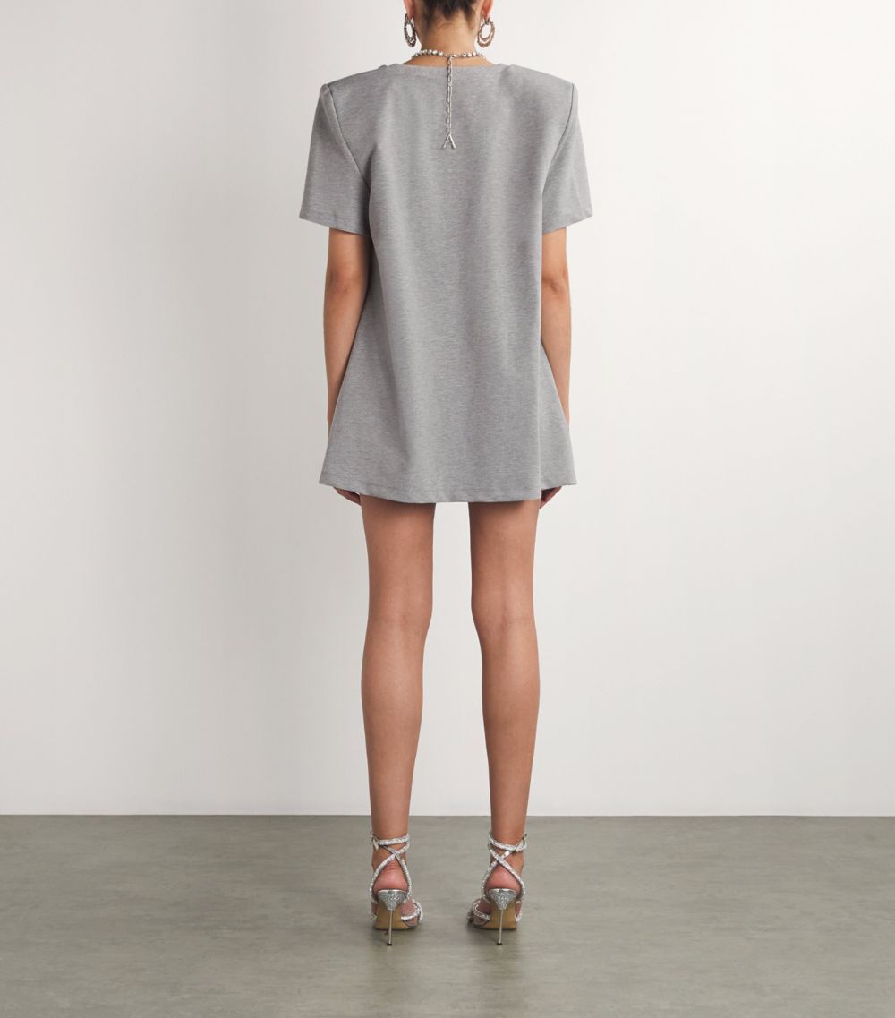  Area Nyc Crystal Butterfly T-Shirt Dress