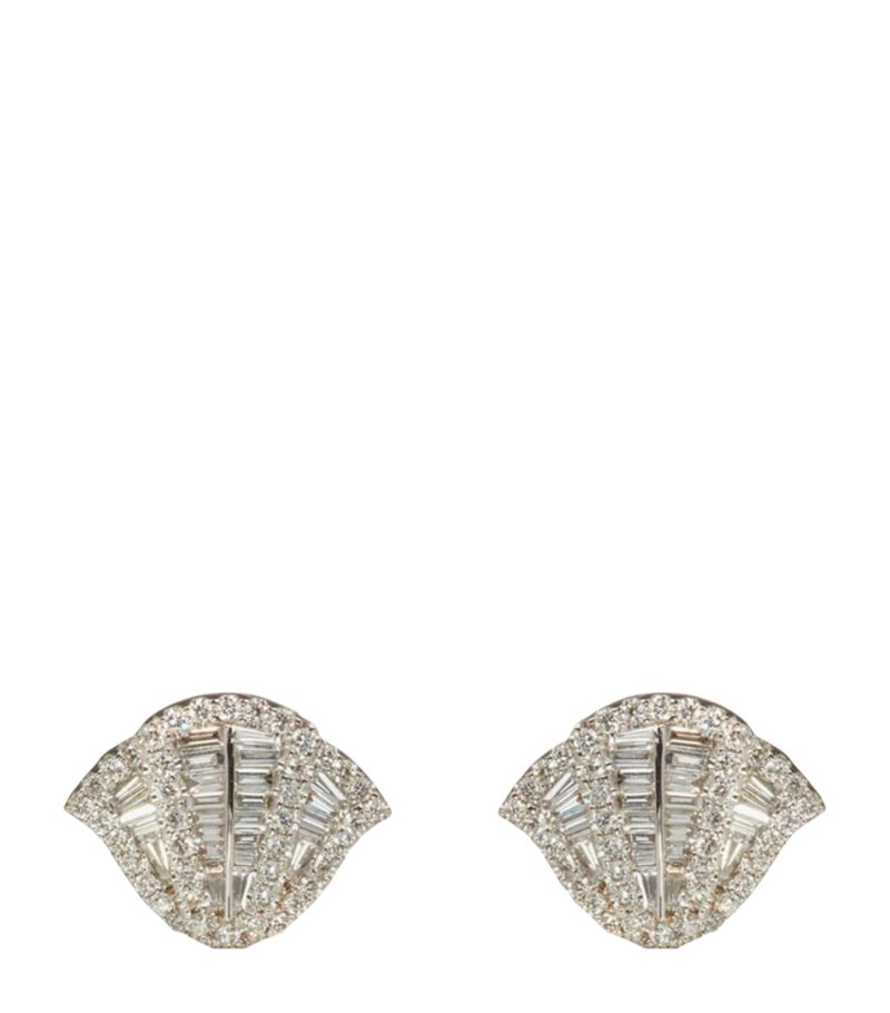 Annoushka Annoushka White Gold And Diamond Flamenco Stud Earrings