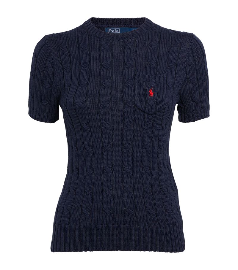 Polo Ralph Lauren Polo Ralph Lauren Cable-Knit Short-Sleeve Sweater