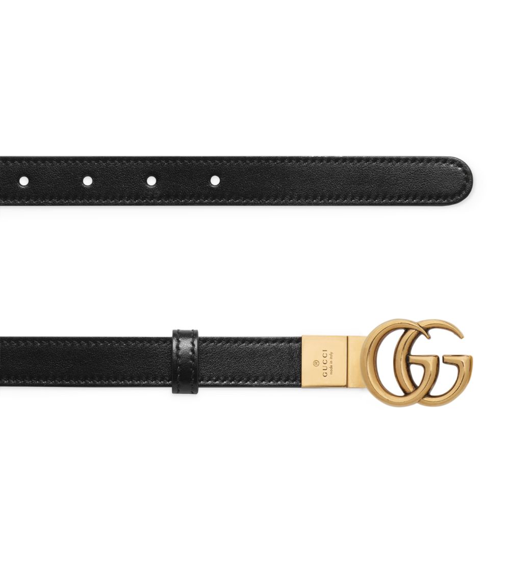 Gucci Gucci Reversible Gg Marmont Thin Belt