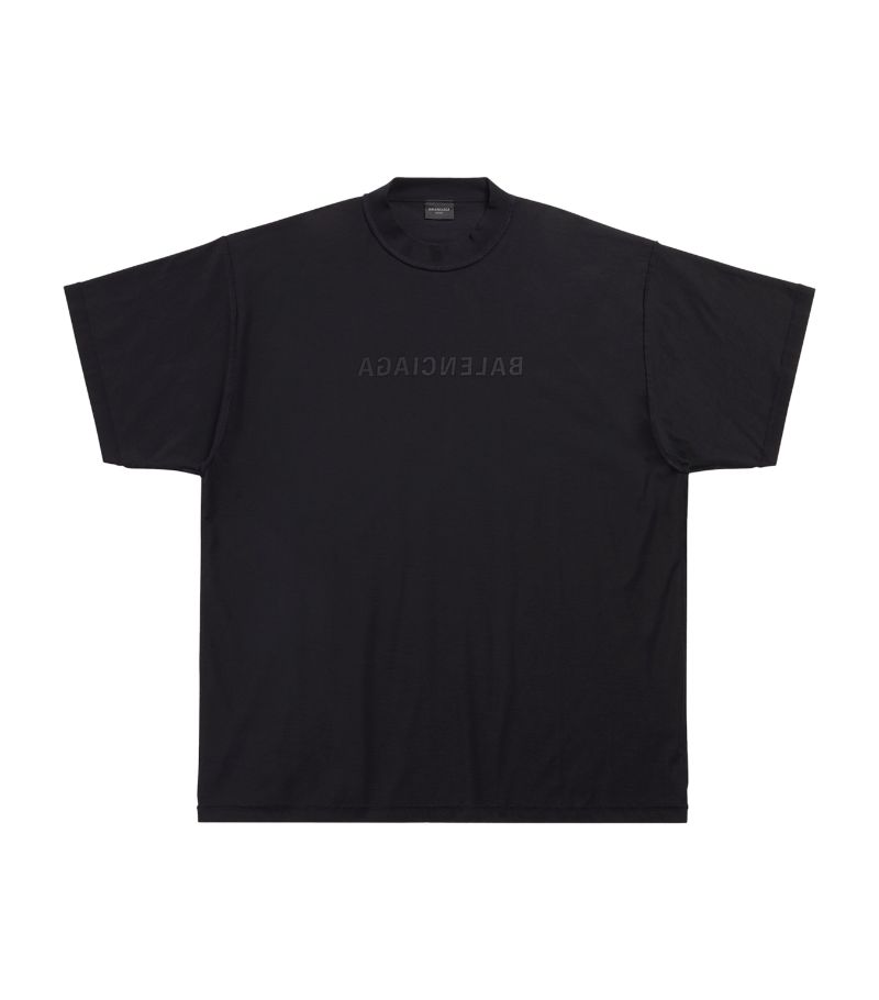 Balenciaga Balenciaga Mirror Logo Oversized T-Shirt